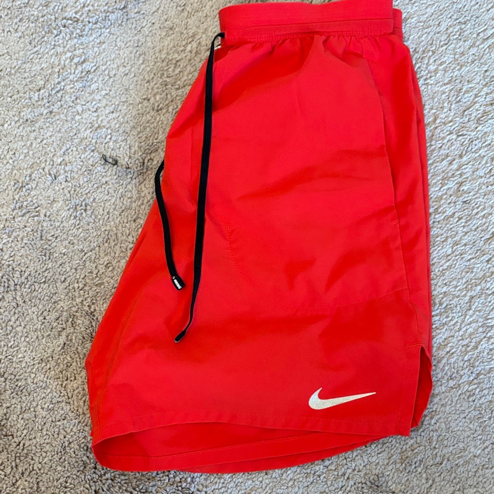 Nike Men's Dri-Fit Red Running Shorts